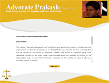 Tablet Screenshot of advocateprakash.com